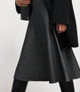 MAX&Co. Grey Jersey Flared Midi Skirt