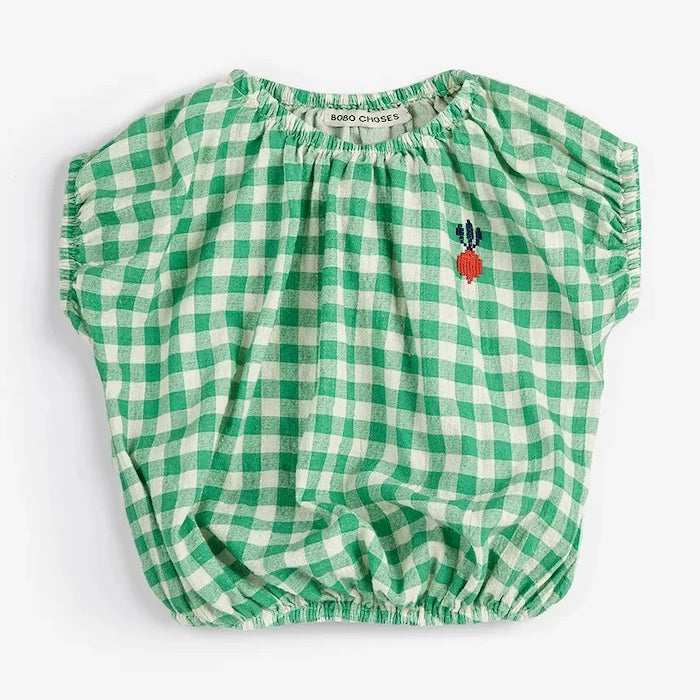 Памучен бебешки топ Bobo Choses Pixel Sugar Beet