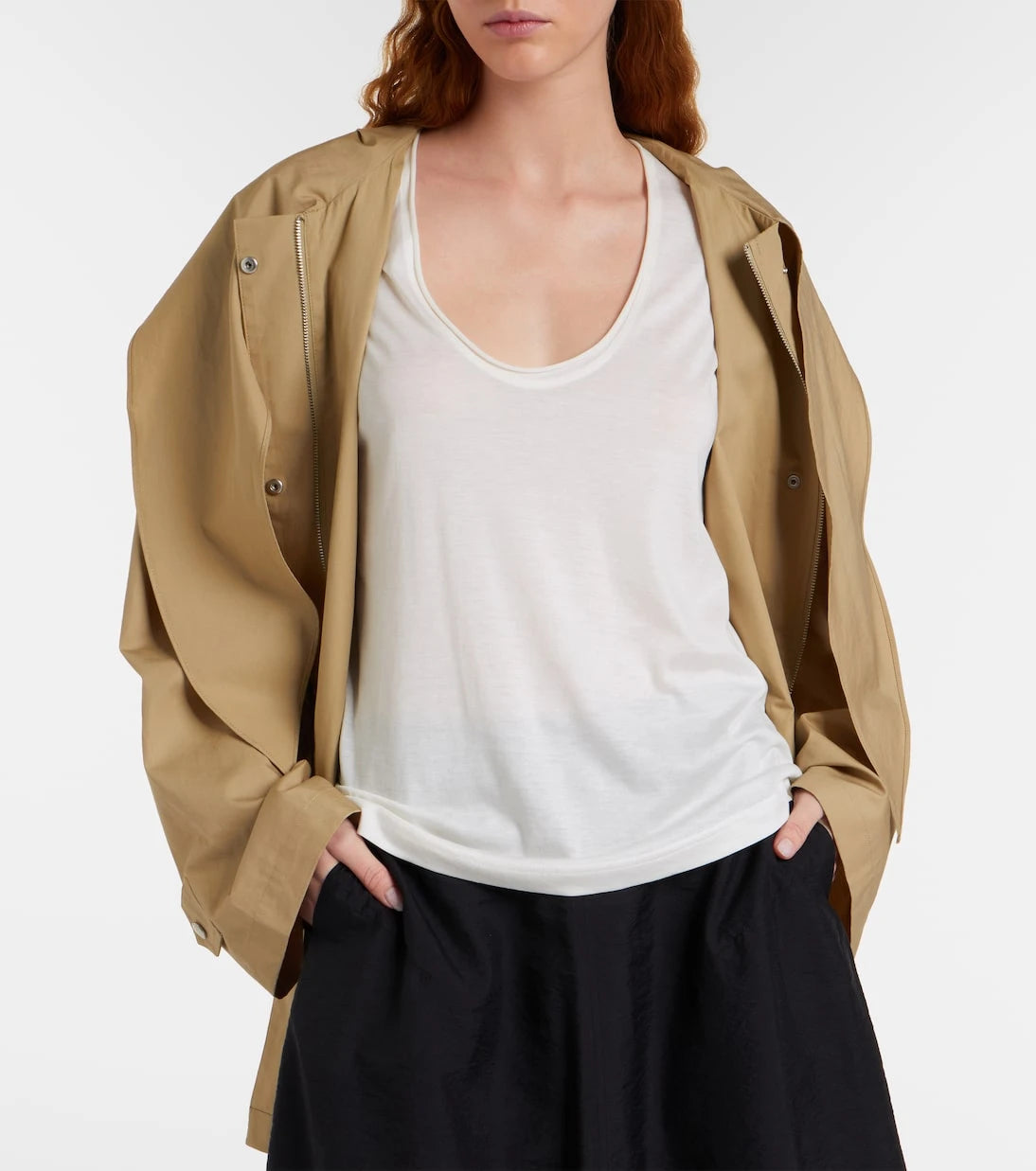 Toteme - Cotton and silk T-shirt