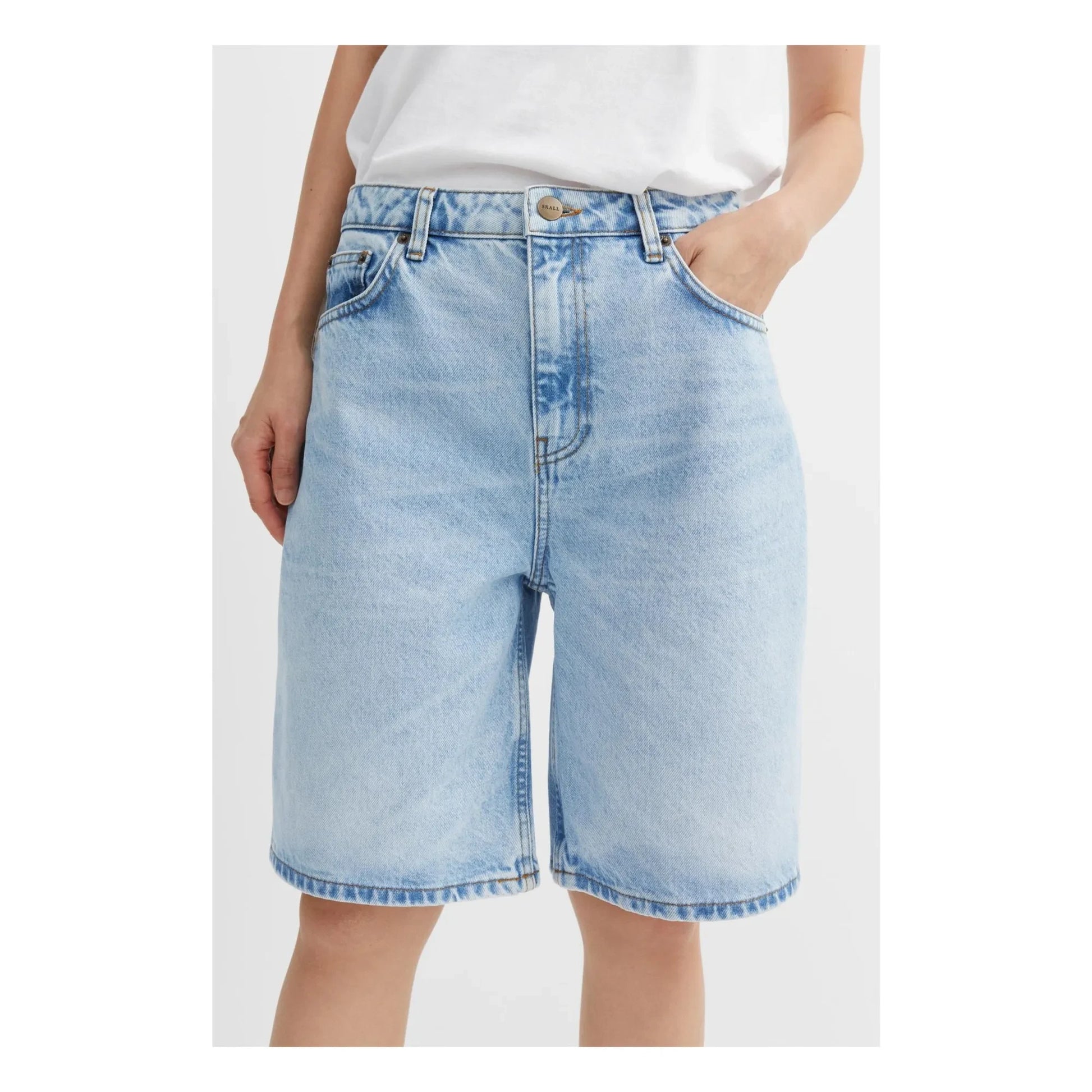 Skall Studio - Wilson Denim Organic Cotton Bermuda shorts | Light Blue