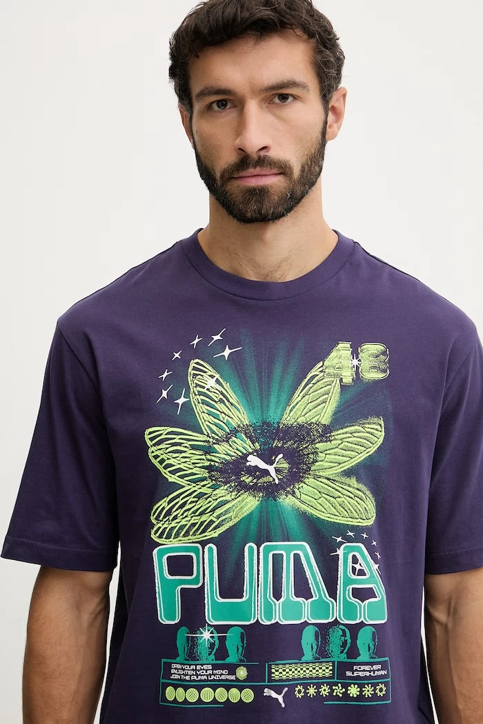 Памучна тениска Puma GRAPHIC