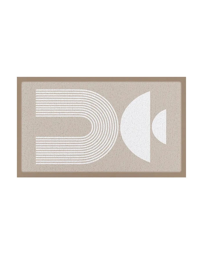 Artsy Doormats Beige Half Moon 70 x 40 cm Paspas