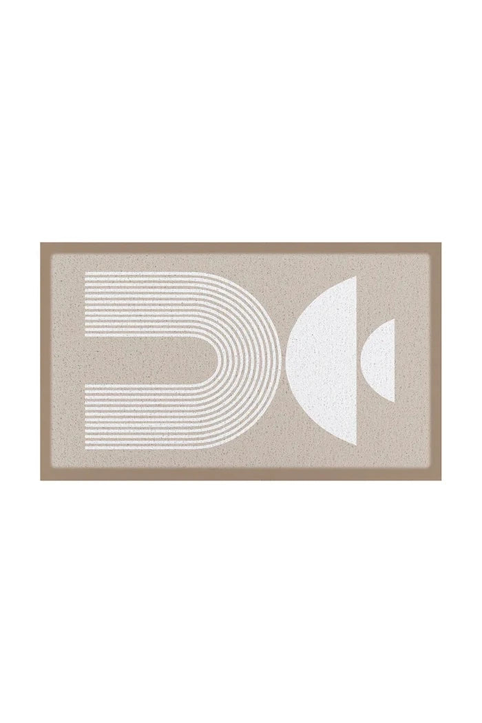 Изтривалка Artsy Doormats Beige Half Moon 70 x 40 cm