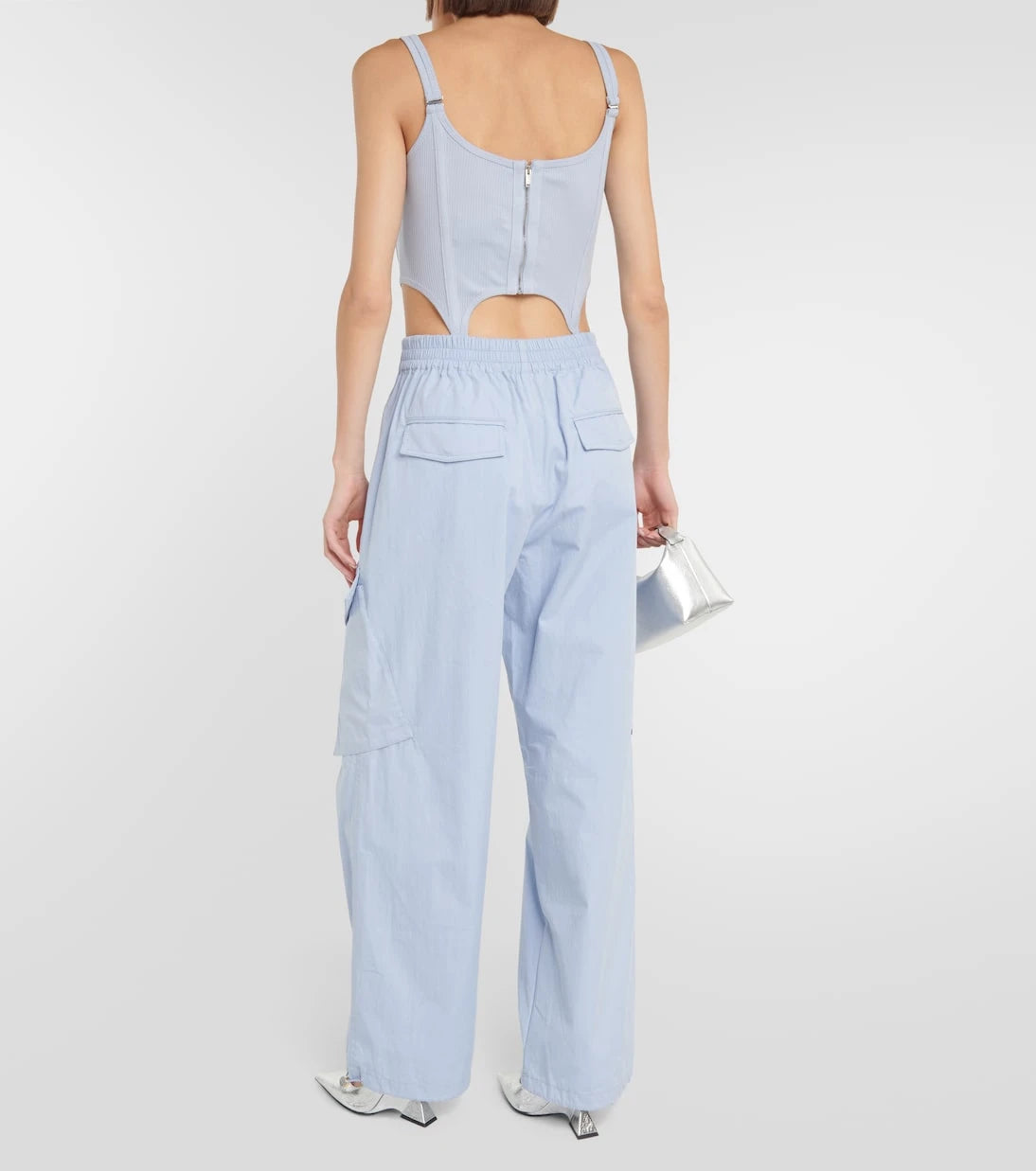 Dion Lee - بنطال كارجو بقصة واسعة وخصر منخفض