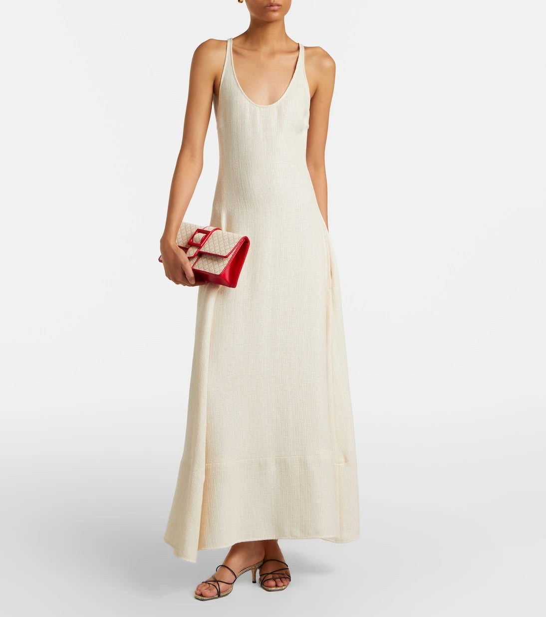 Manolo Blahnik - Maycap raffia-effect clutch