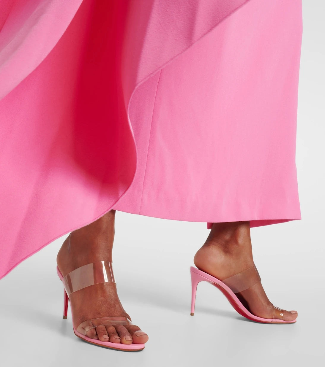 Christian Louboutin - Just Nothing 85 PVC mules