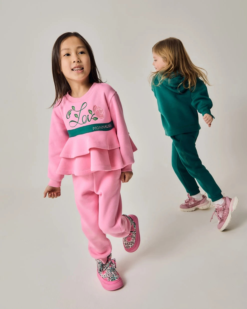 Monnalisa - Cotton-blend sweatshirt and sweatpants set