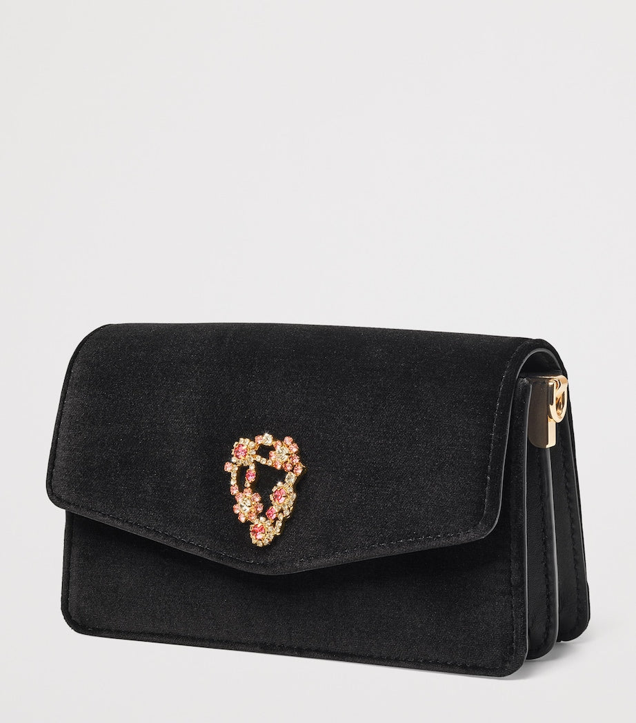 Velvet Eliza Clutch Bag BLACK