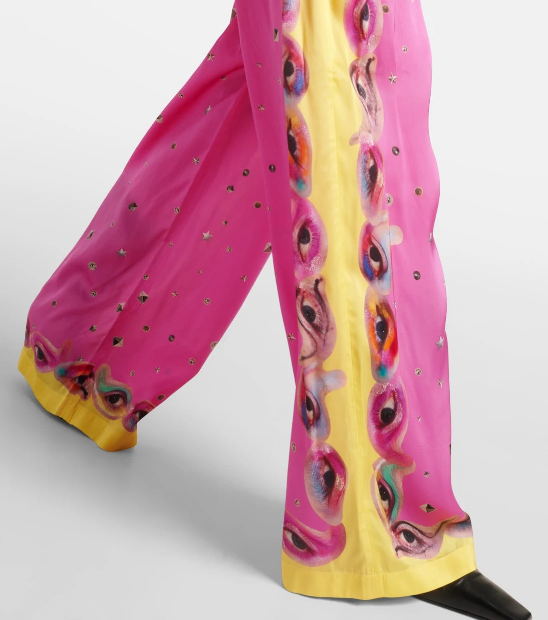 Acne Studios - Printed logo palazzo pants