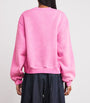 Alexander Wang Pink Cotton-Blend Logo Sweatshirt