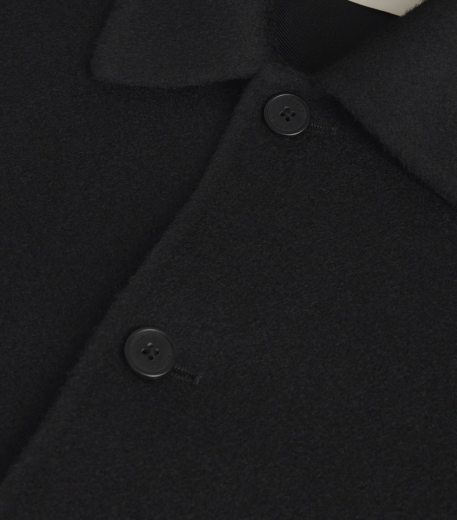 FRAME Wool Double-Faced Overshirt BLK