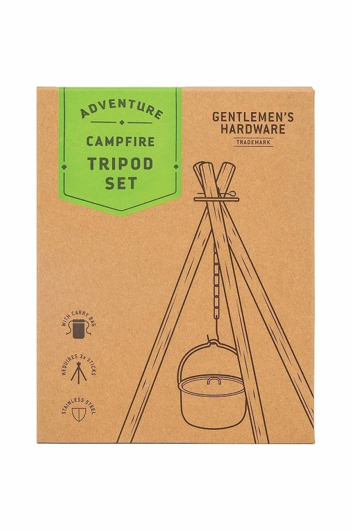 Gentlemen's Hardware Campfire Tripod Set Izgara Izgarası