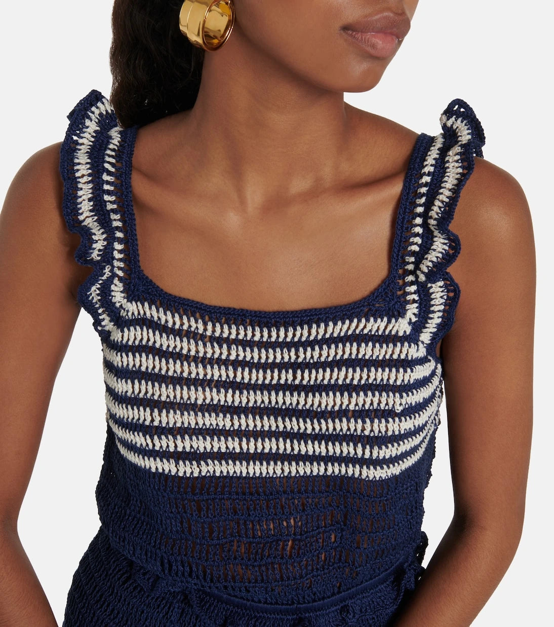 Anna Kosturova - Striped crochet top