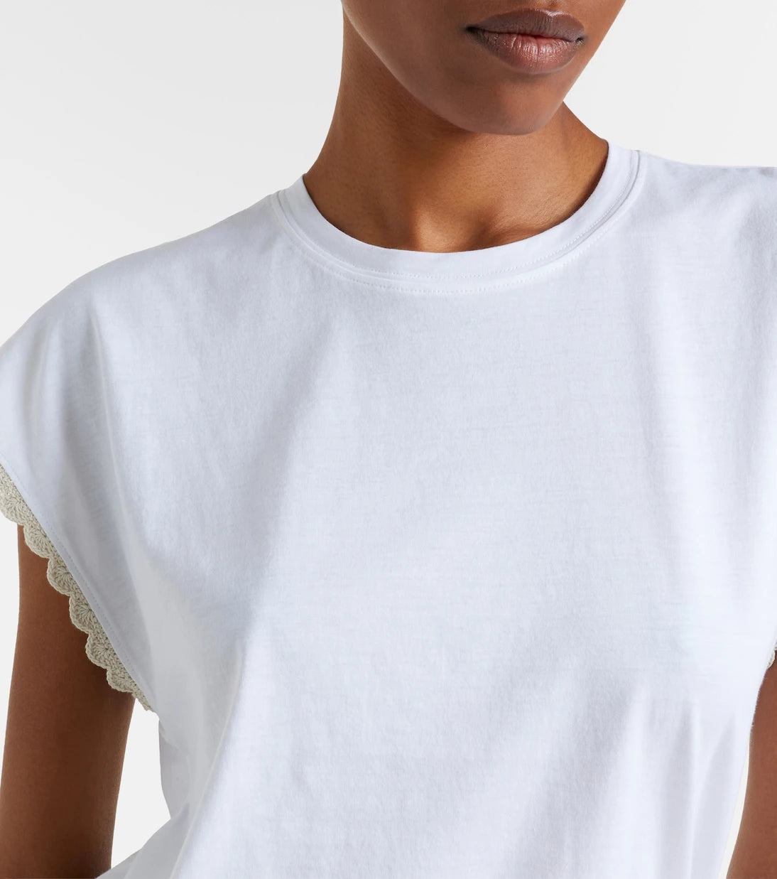 Frame - The Crochet cotton jersey T-shirt
