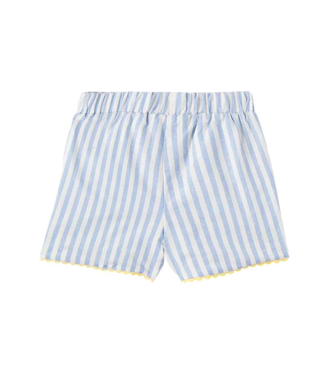 La Coqueta - Miranda striped cotton shorts