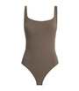 Brown Fits Everybody Square-Neck Bodysuit