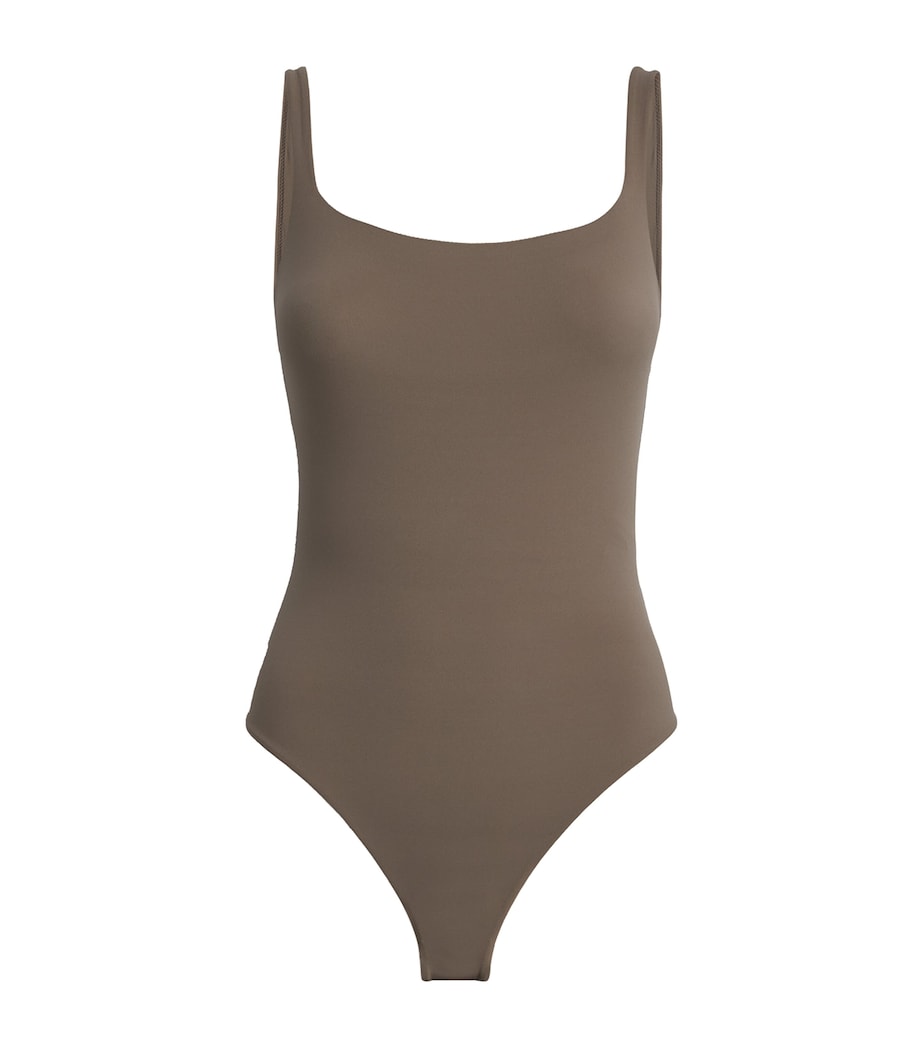 Brown Fits Everybody Square-Neck Bodysuit