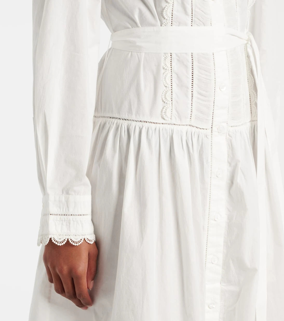 Ulla Johnson - Belted cotton shirt midi dress