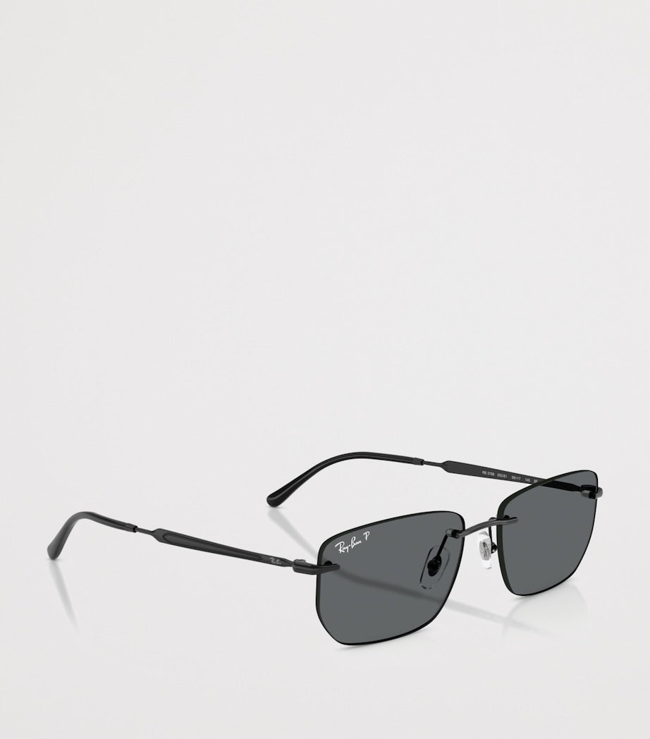 Ray-Ban Black RB3768 Metal Irregular Sunglasses