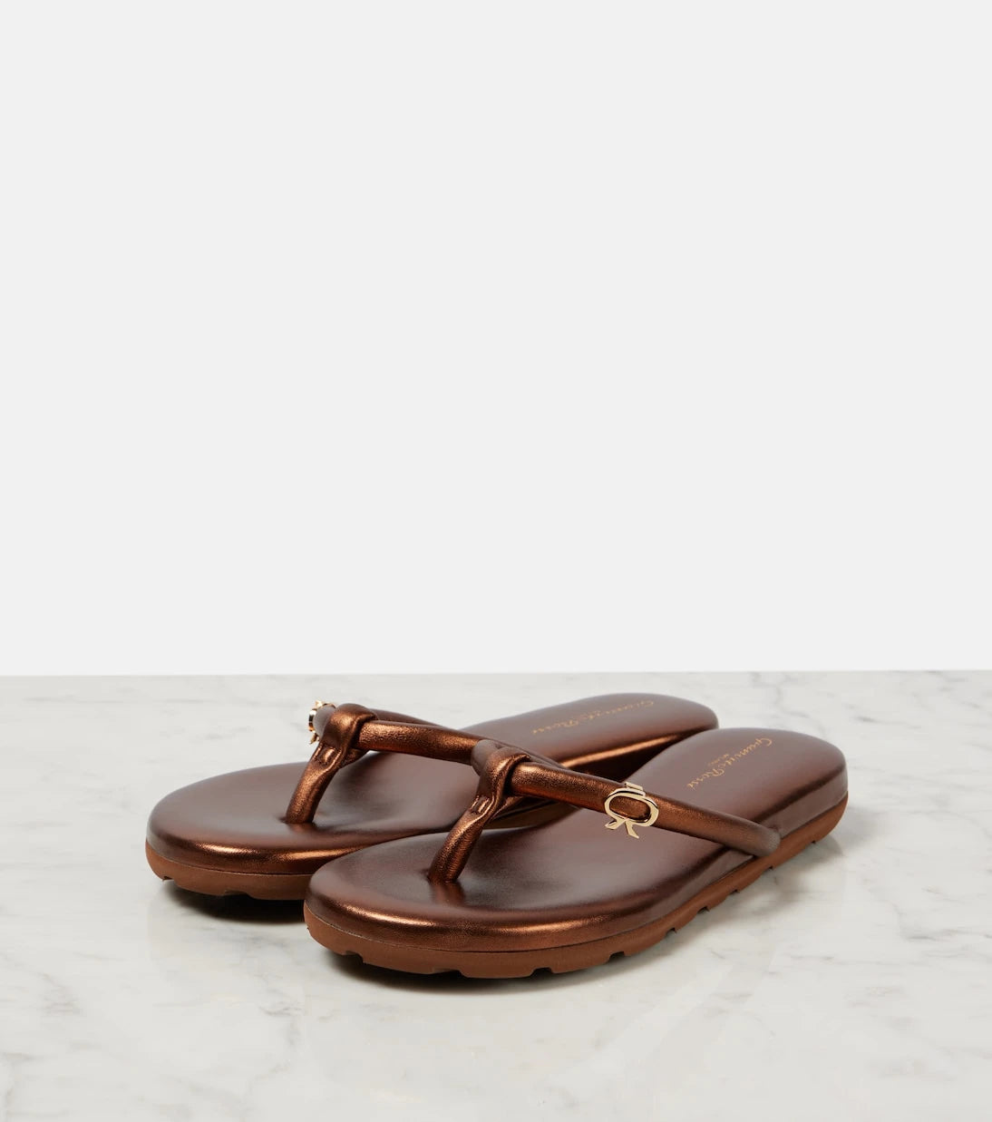 Gianvito Rossi - Fiji leather thong sandals