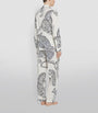 Desmond & Dempsey Beige Jaguar Print Long Pyjama Set