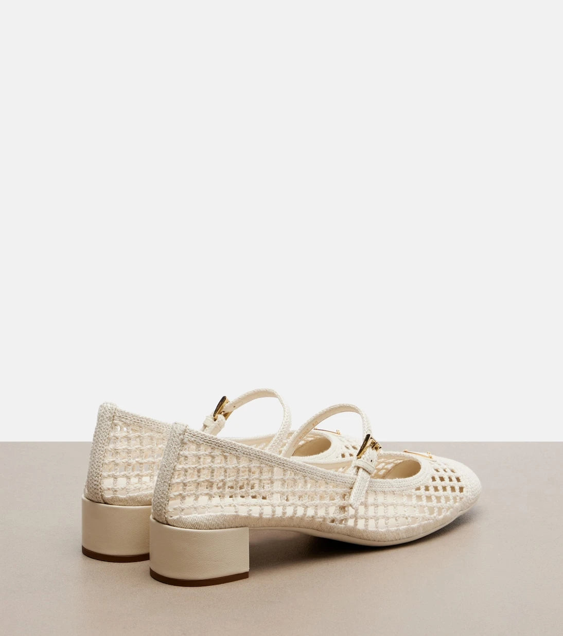 Prada - Crochet Mary Jane pumps