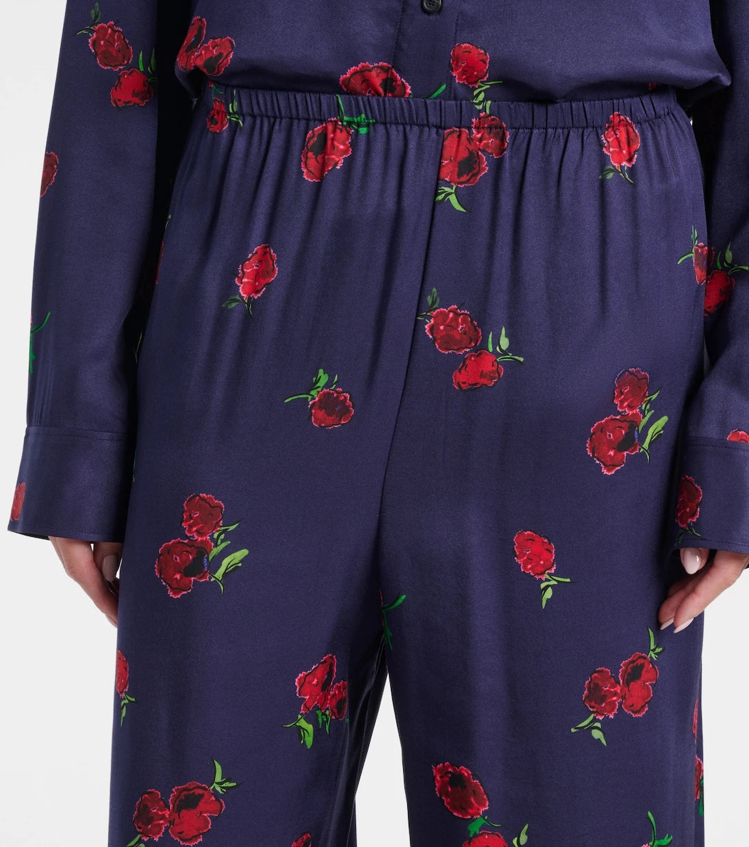 Khaite - Mindy printed twill wide-leg pants