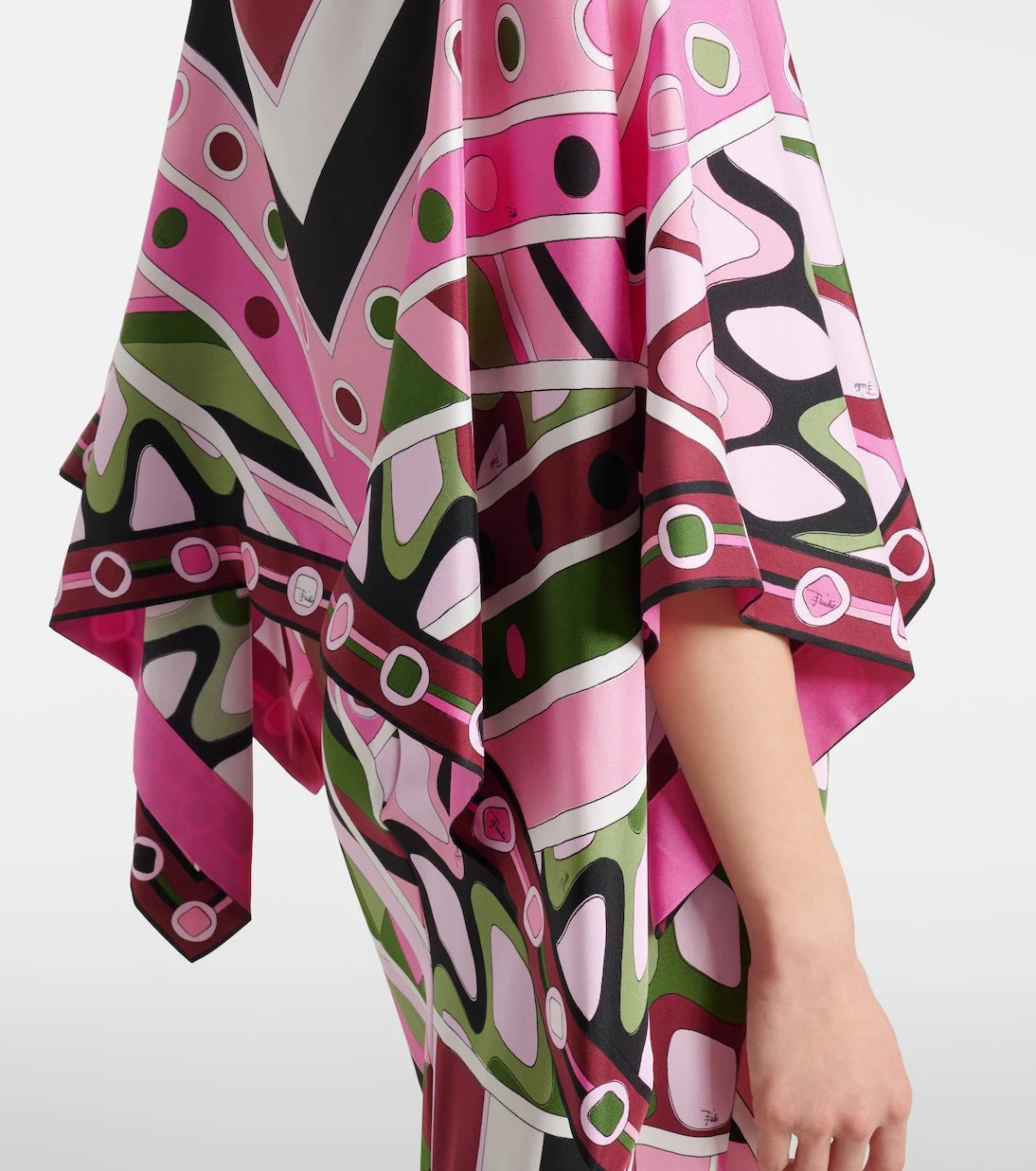 Pucci - Vivara layered silk satin maxi dress