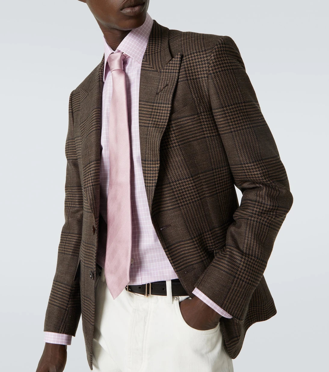 Tom Ford - Checked cotton poplin shirt