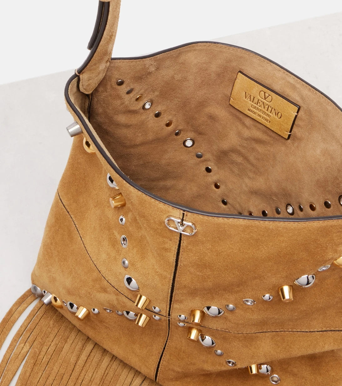 Valentino Garavani - Nellcôte Medium suede shoulder bag