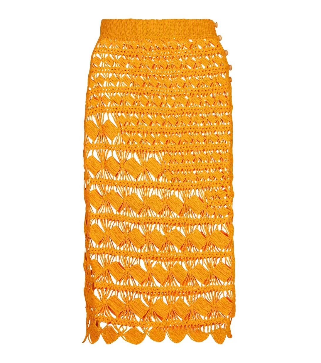 Acne Studios - Crochet cotton midi skirt