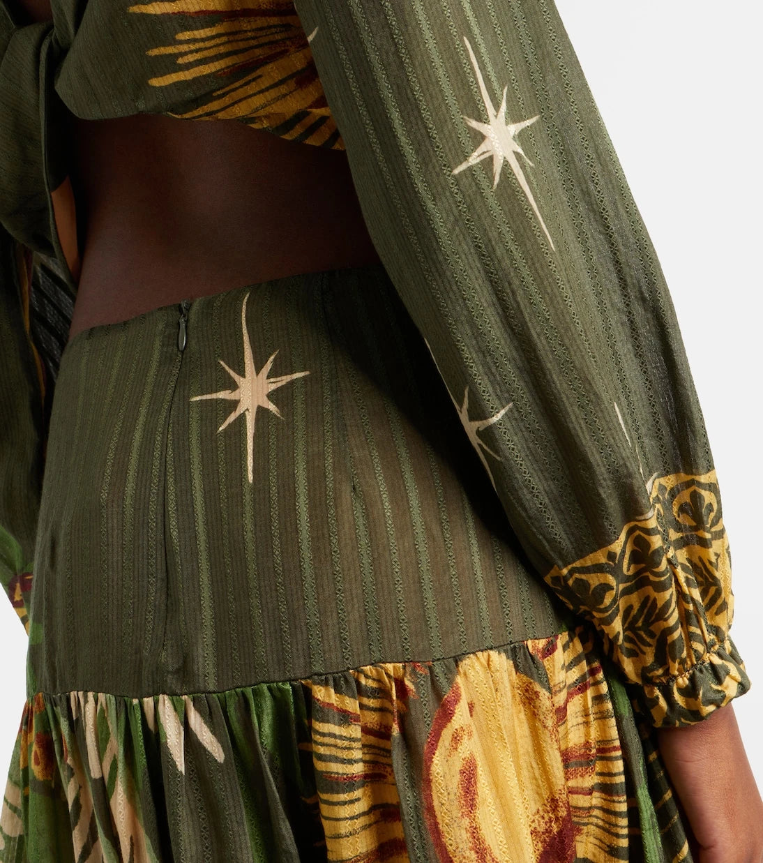 Johanna Ortiz - Printed silk and cotton jacquard blouse