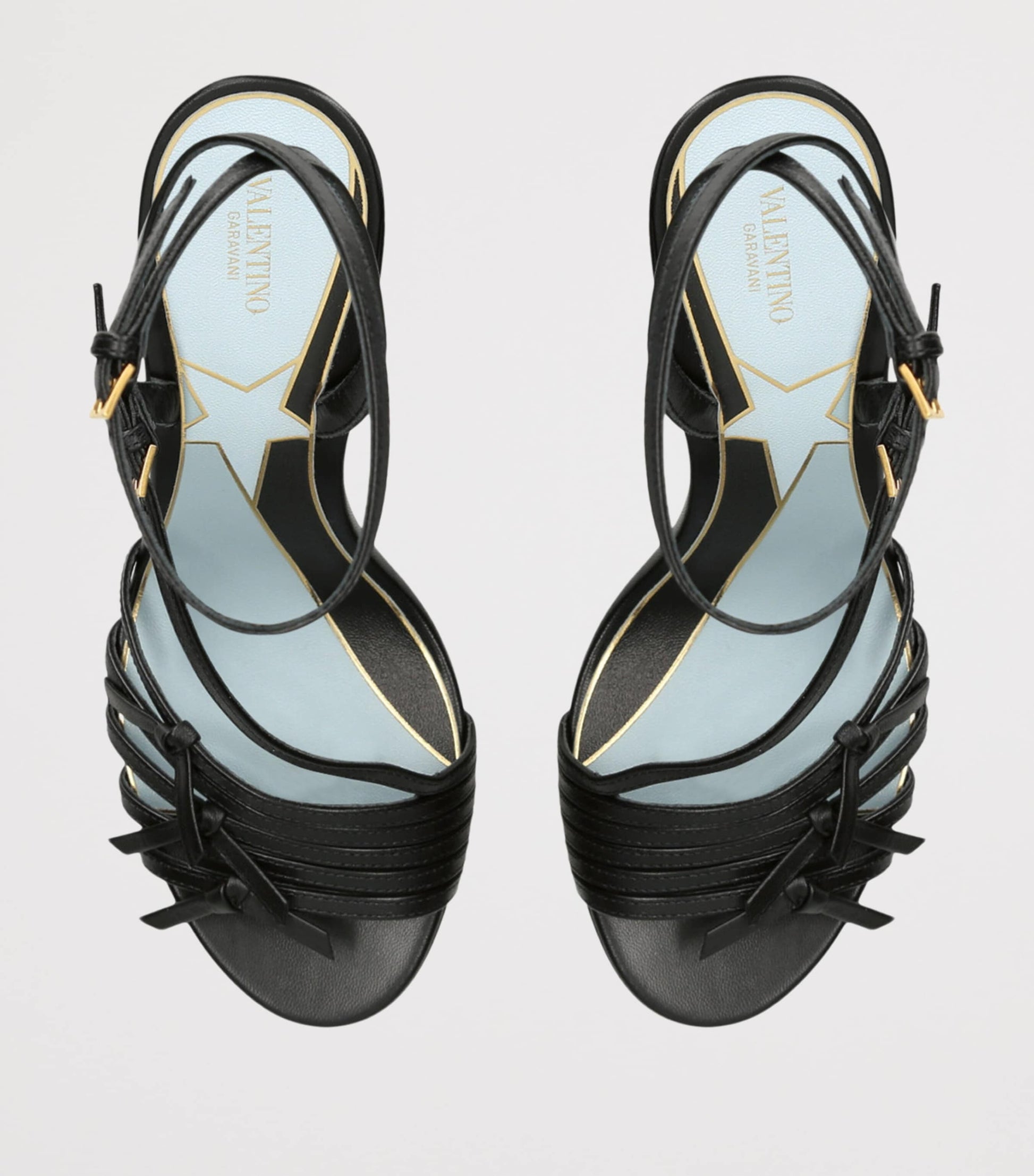 Leather Nodine Heeled Sandals 100