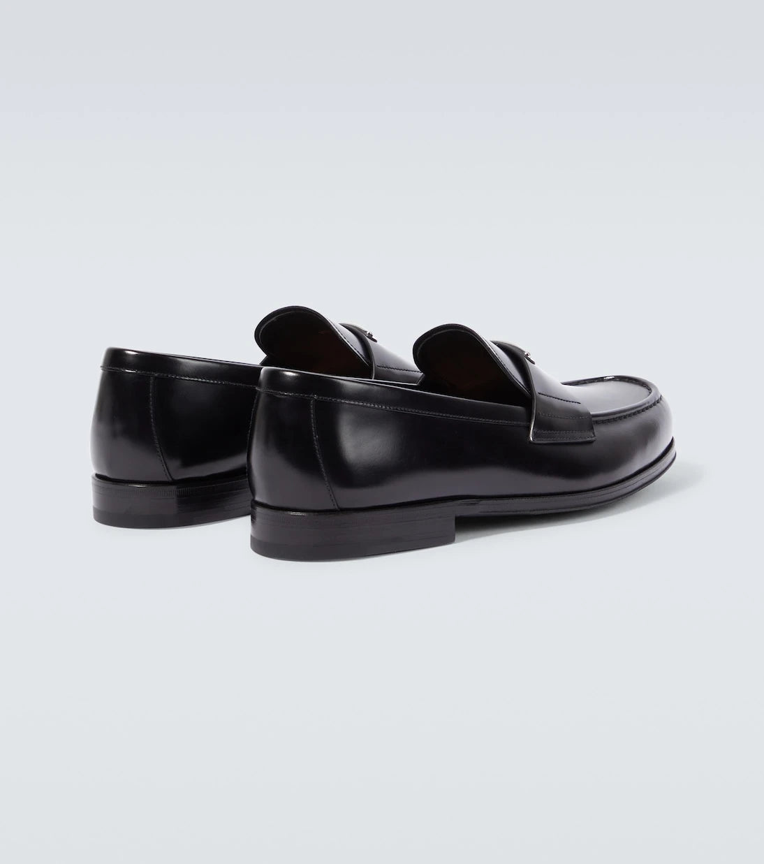 Prada - Brushed leather loafers