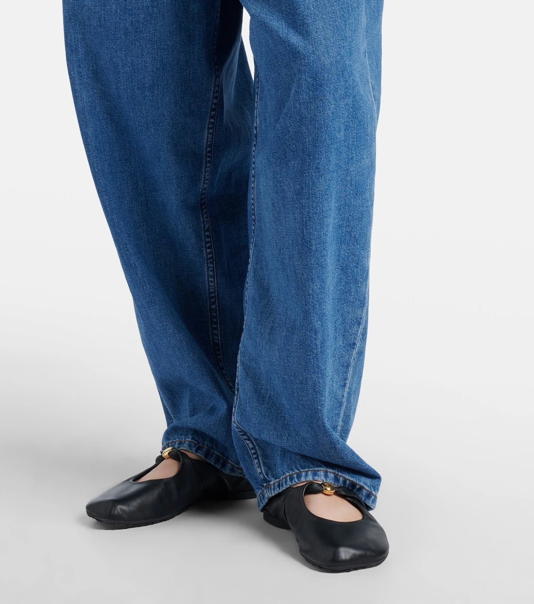 Loewe - Belted wide-leg jeans