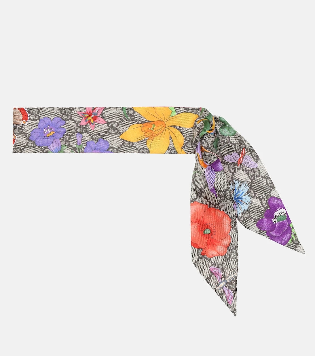Gucci - GG Flora silk neck tie