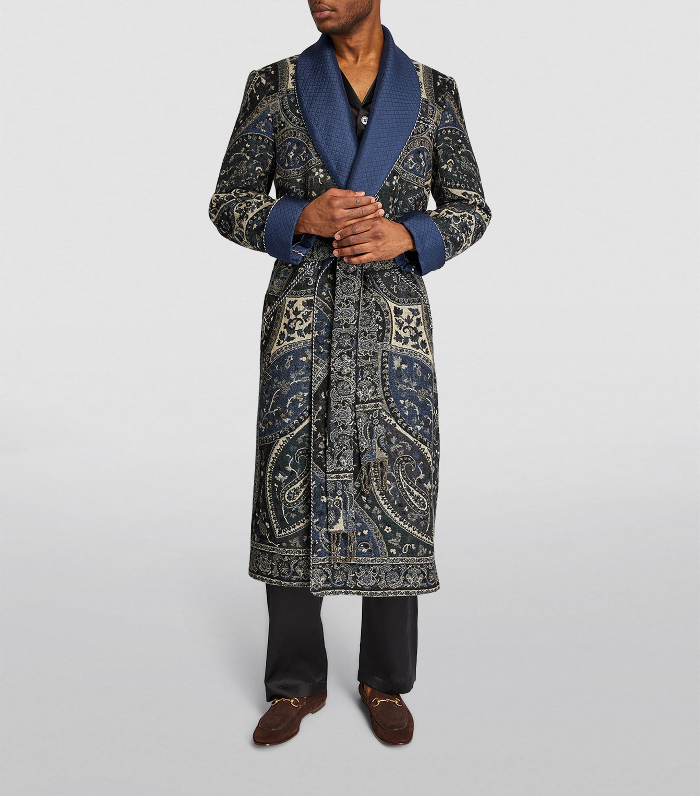 Paisley Jacquard Dressing Gown