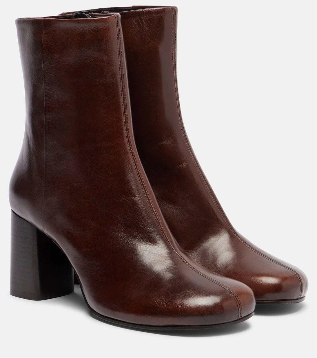 Lemaire - Anatomic 80 leather ankle boots