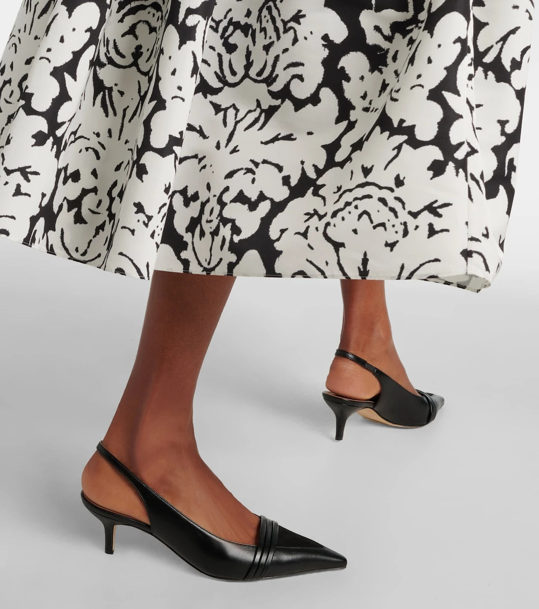 Malone Souliers - Tanner 45 leather slingback pumps