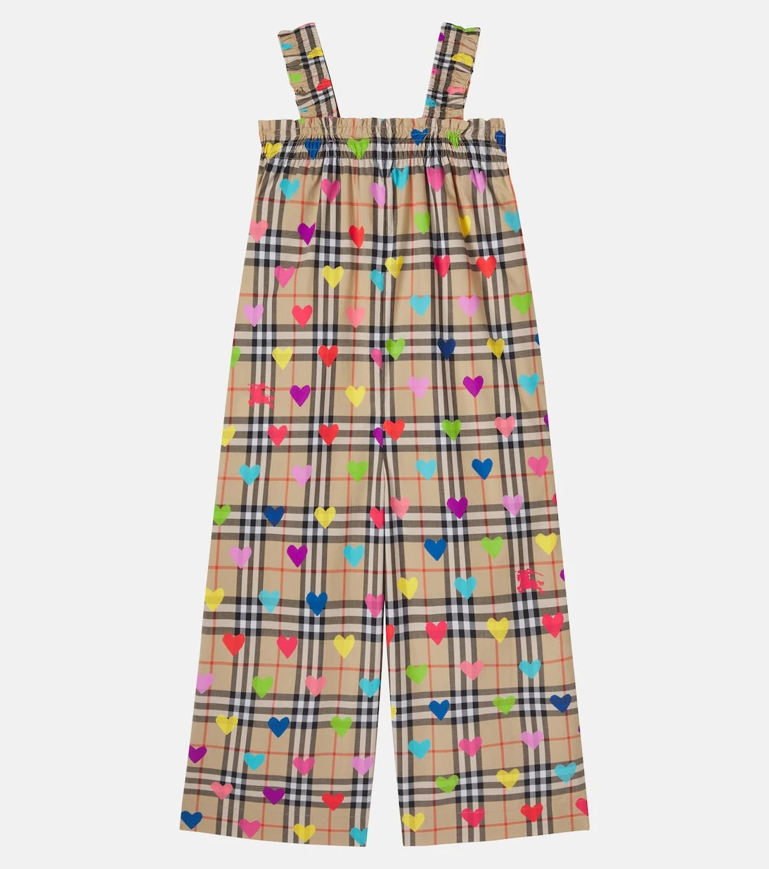 Burberry Kids - Burberry Check printed cotton overalls