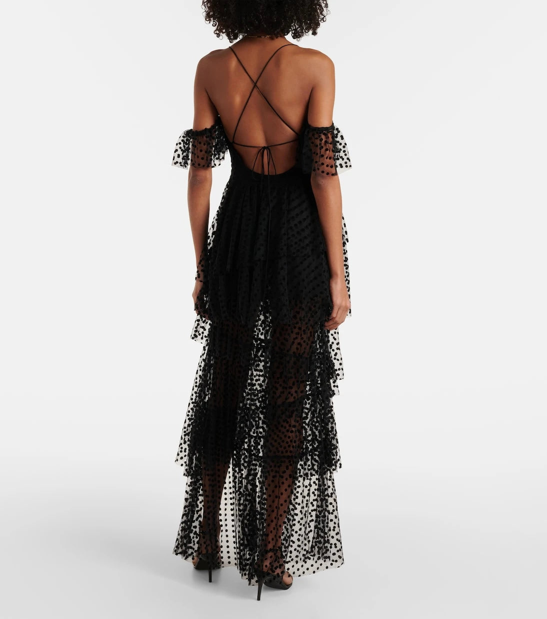 Alexandra Miro - Carmen tiered tulle maxi dress