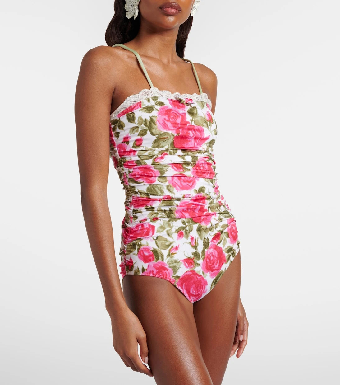 Chloé - Floral ruched bodysuit