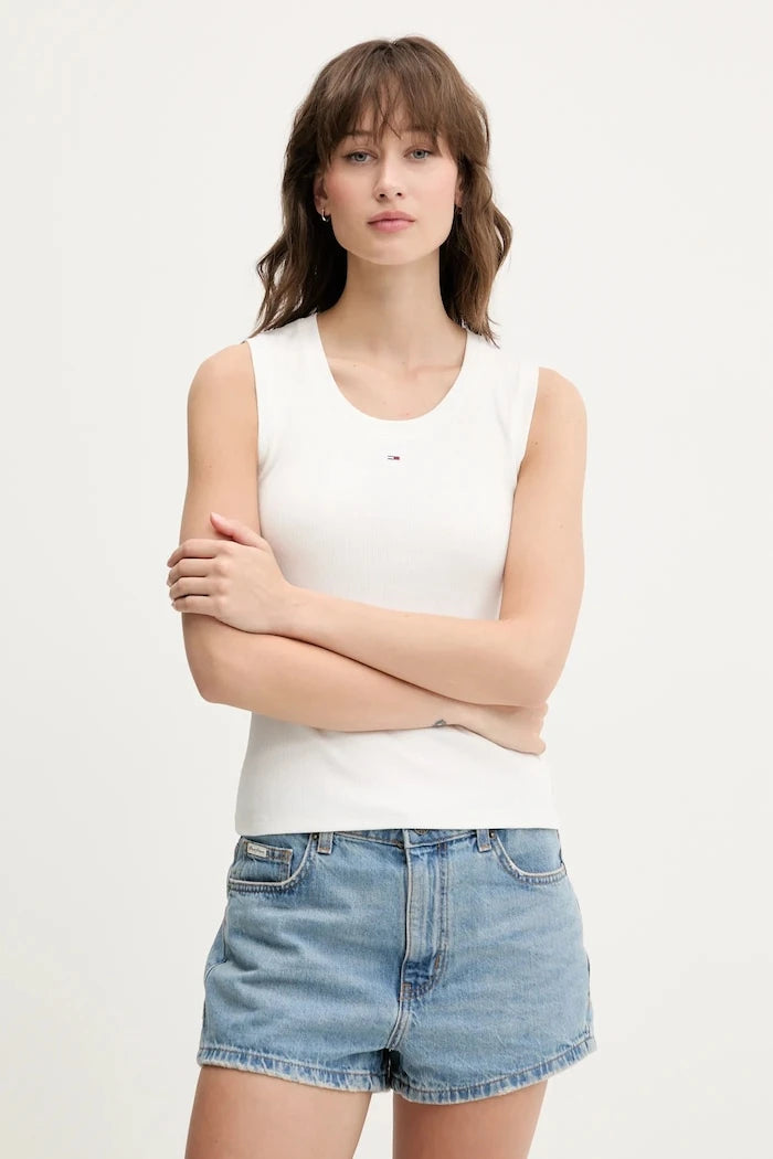 Tommy Jeans Kadın Pamuklu Elastanlı Üst