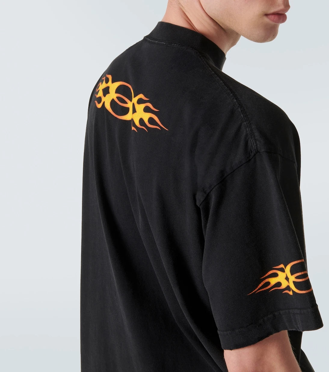 Balenciaga - Oversized logo cotton jersey T-shirt