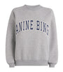 ANINE BING Grey Cotton-Blend Spencer Sweatshirt