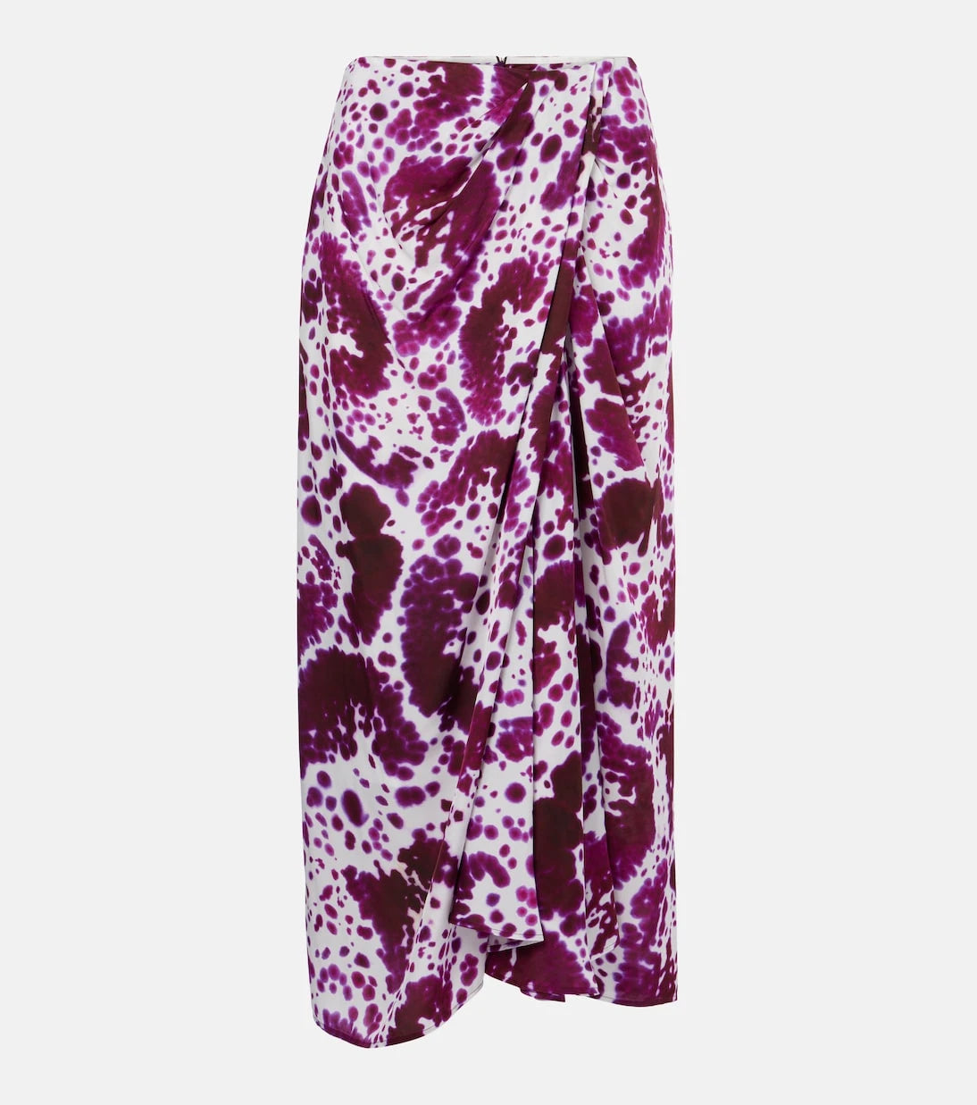 Dries Van Noten - Gathered midi skirt