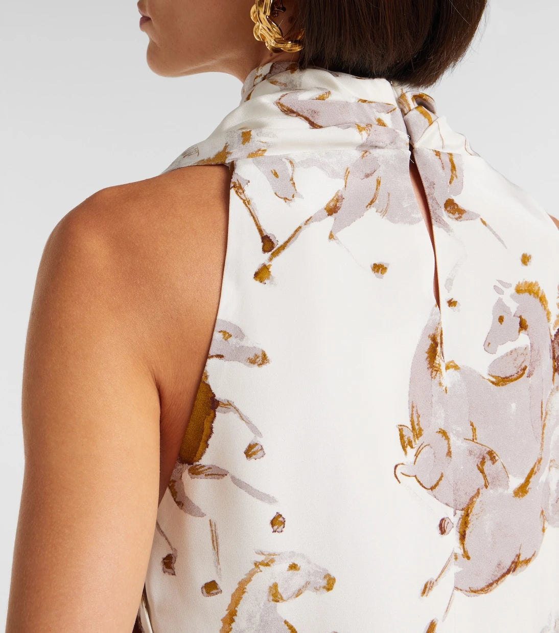 Altuzarra - Sleary draped silk top
