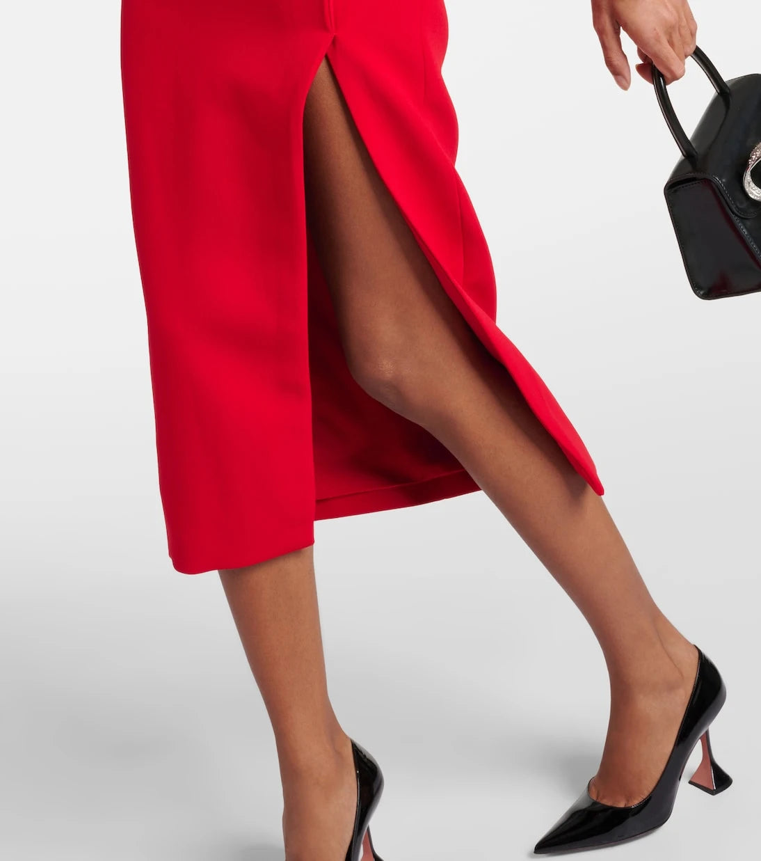 Self-Portrait - Bow-detail crêpe midi dress