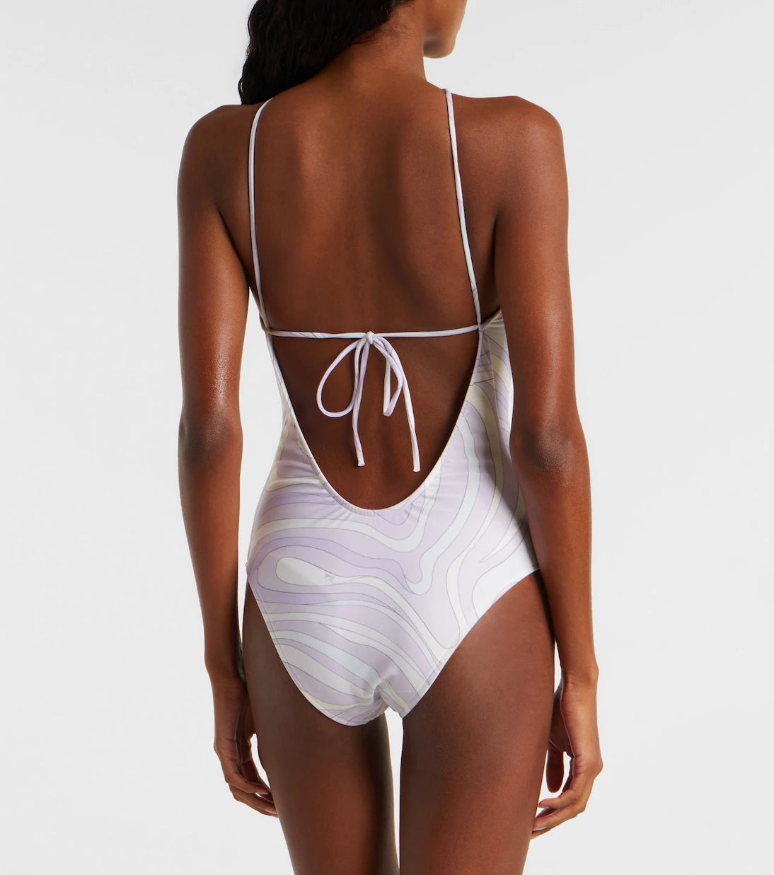 Pucci - Marmo halterneck swimsuit