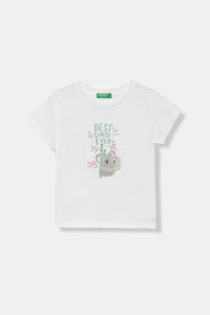 United Colors of Benetton çocuk pamuklu tişört